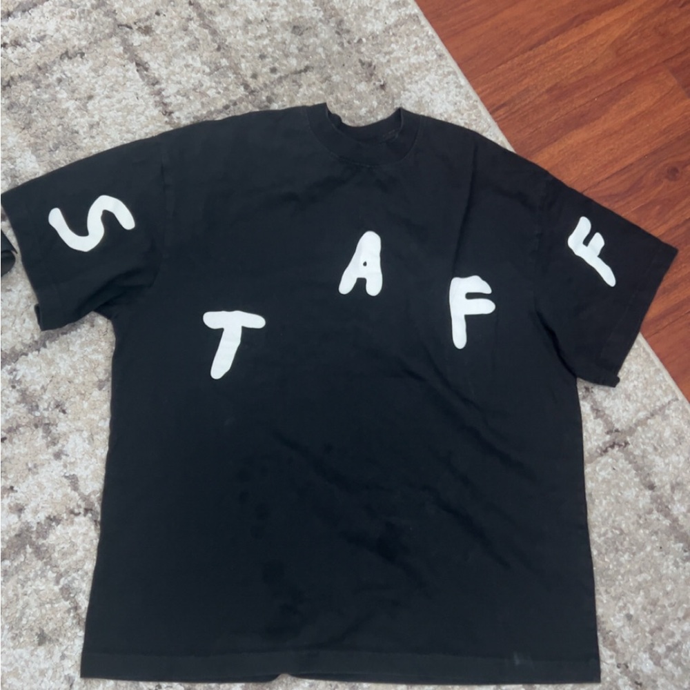 Travis Scott Black and White Short Sleeve Tee